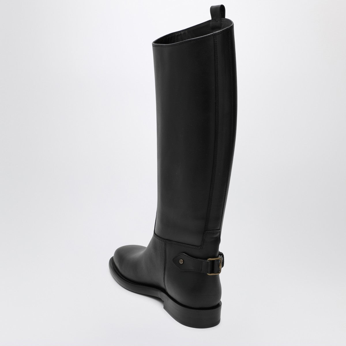 Burberry Black Cavalier leather boots