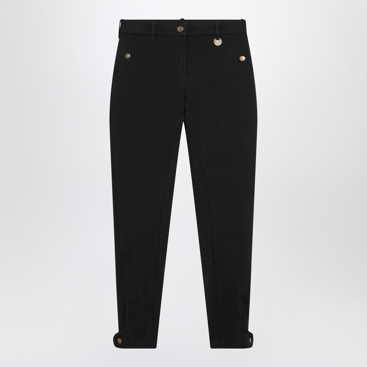 Burberry Black slim cotton-stretch Jodhpur trousers
