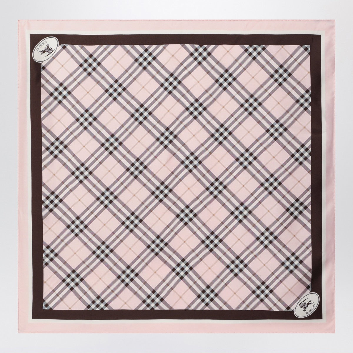 Burberry Silk scarf Check pink