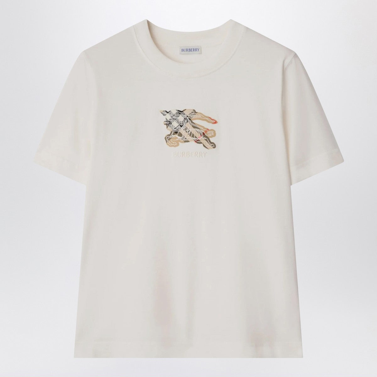 Burberry White T-shirt with EKD