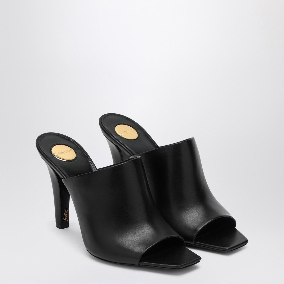 Saint Laurent Black leather mule Jill