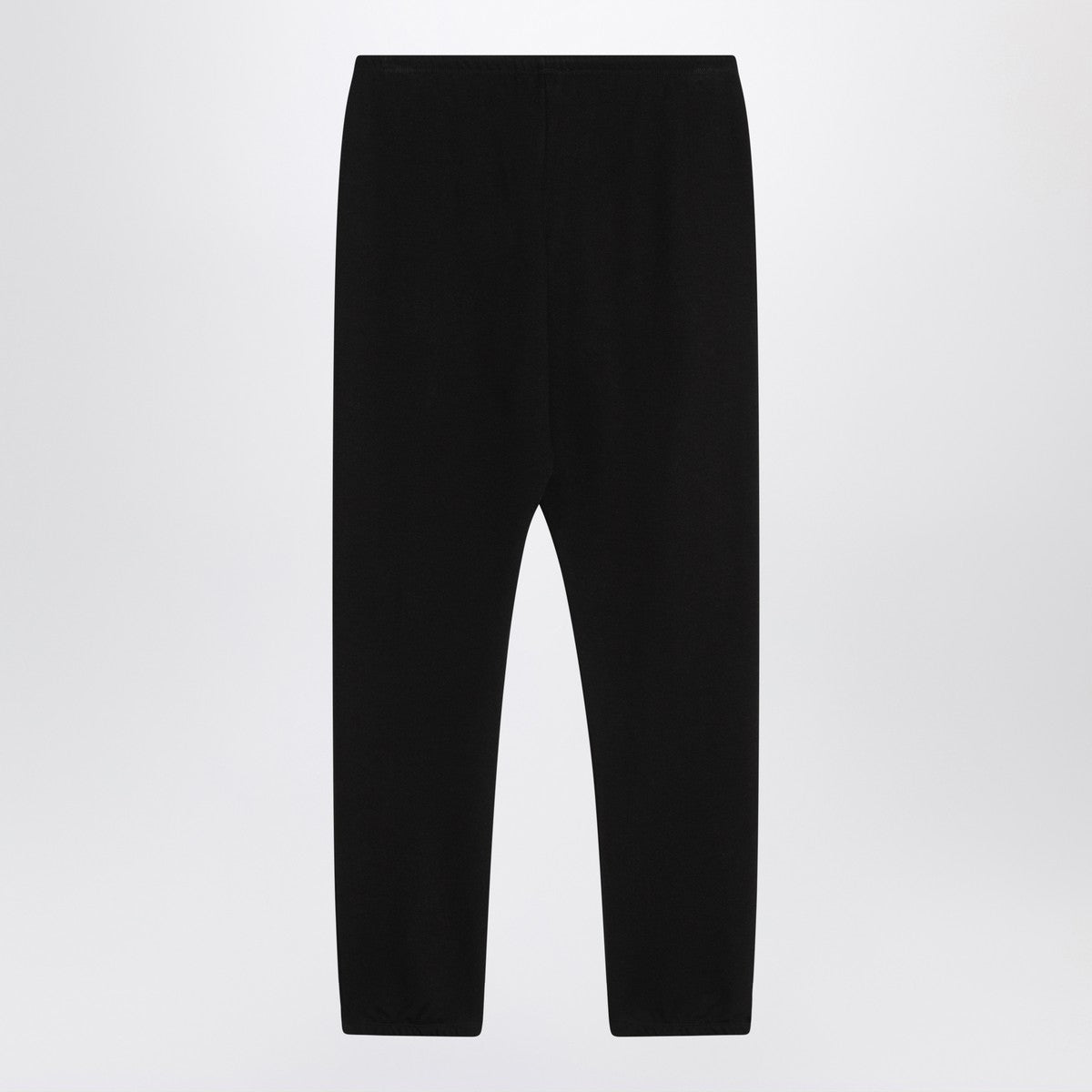 The Row Teo black cotton and cashmere trousers