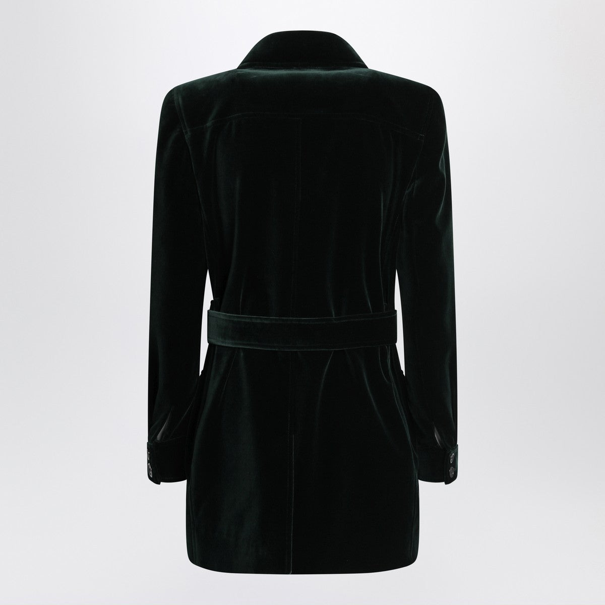 Saint Laurent Green velvet safari-style jacket