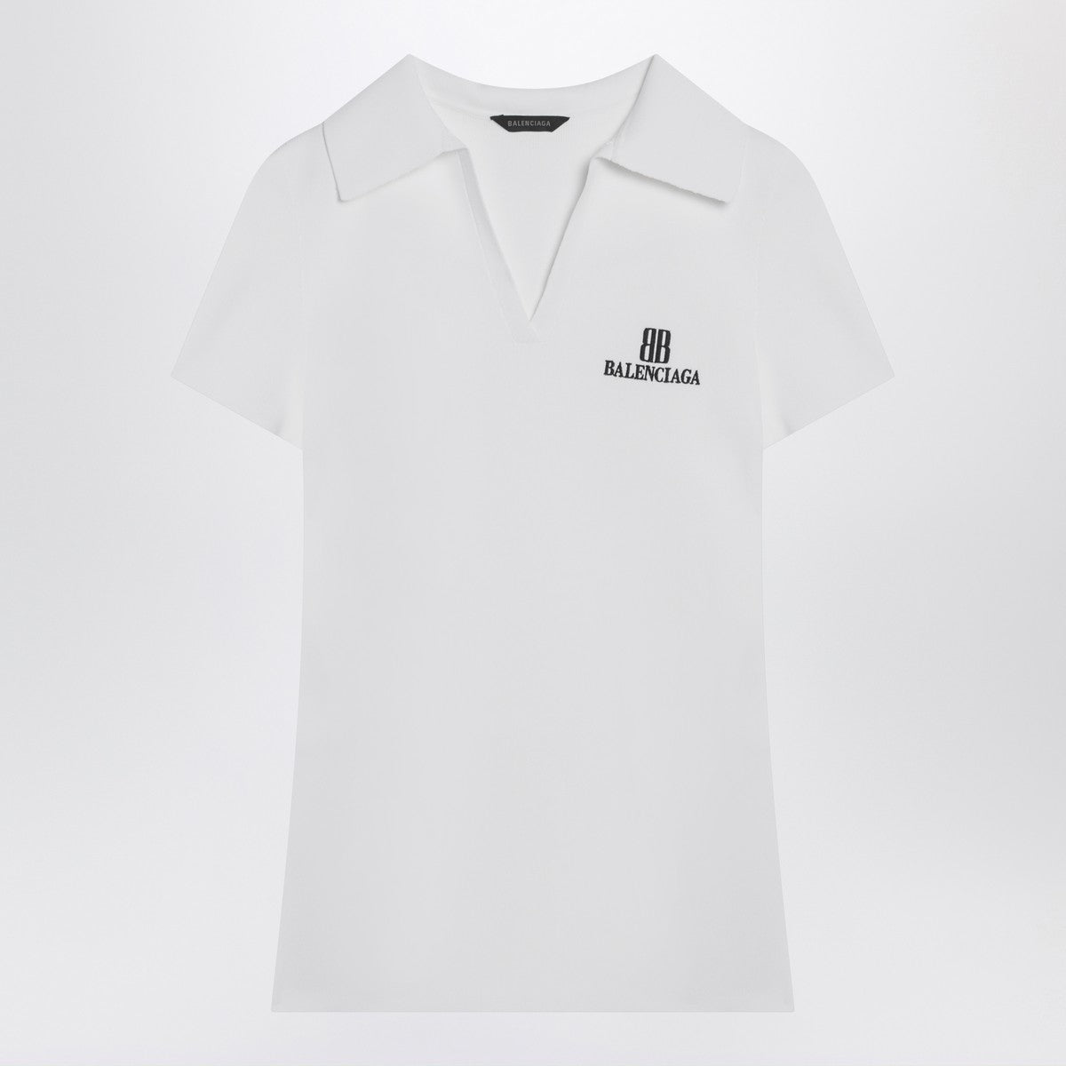 Balenciaga White short-sleeve Nano BB tank top