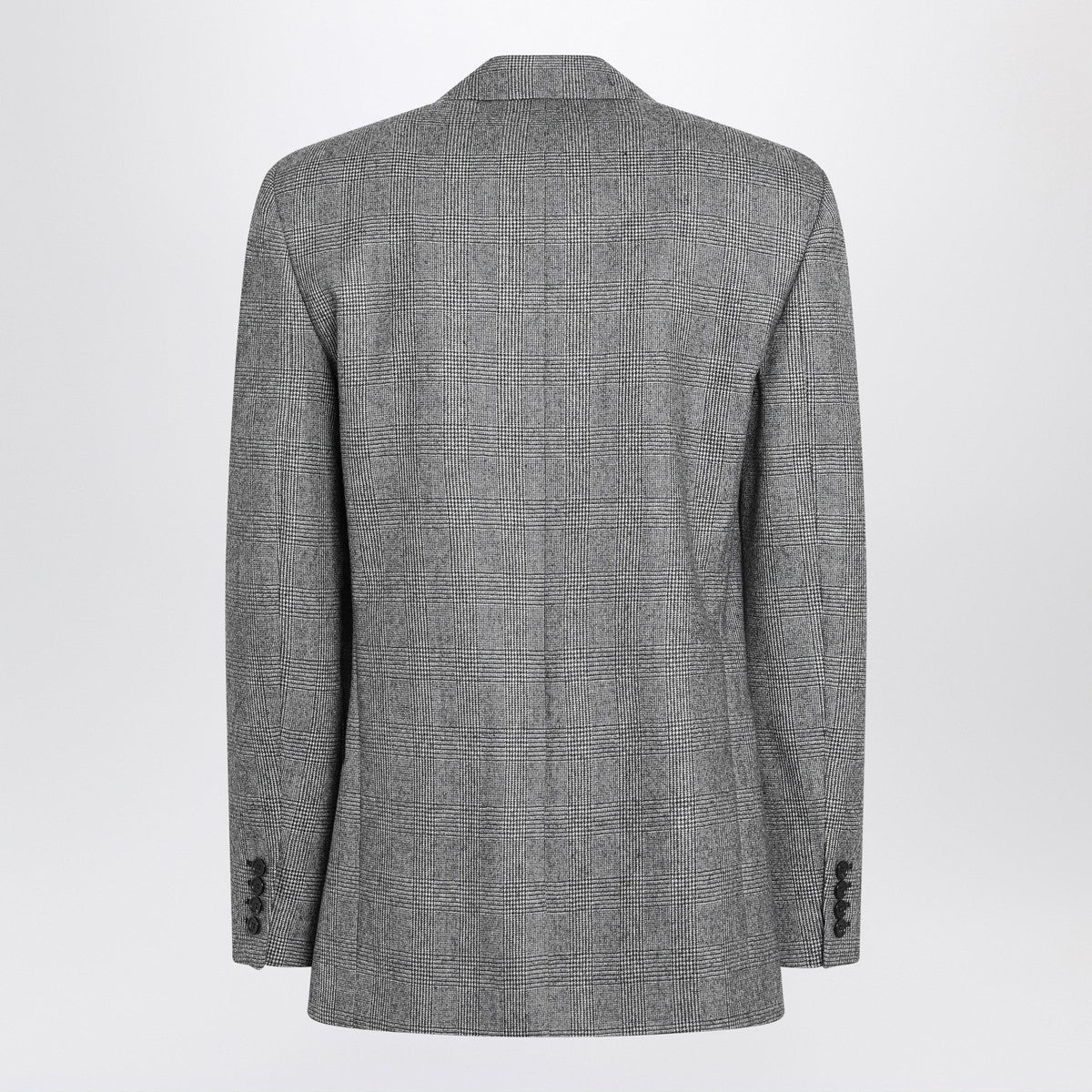 Saint Laurent Gray jacket in Prince of Wales check