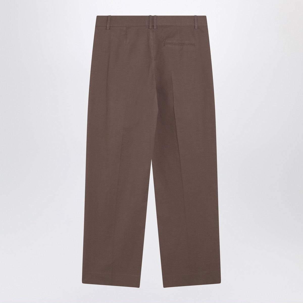 The Row Taupe cotton trousers