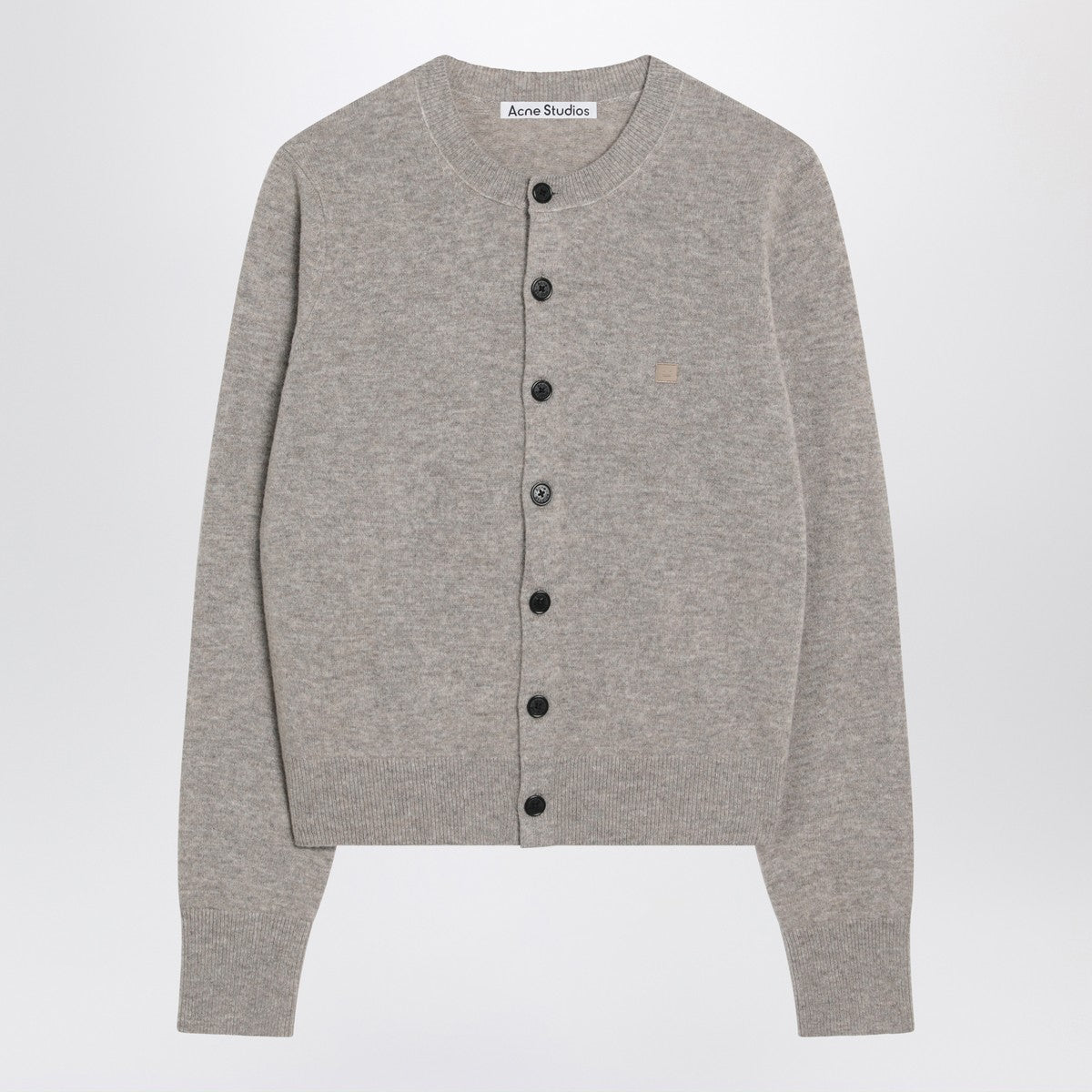 Acne Studios Grey melange yak wool cardigan