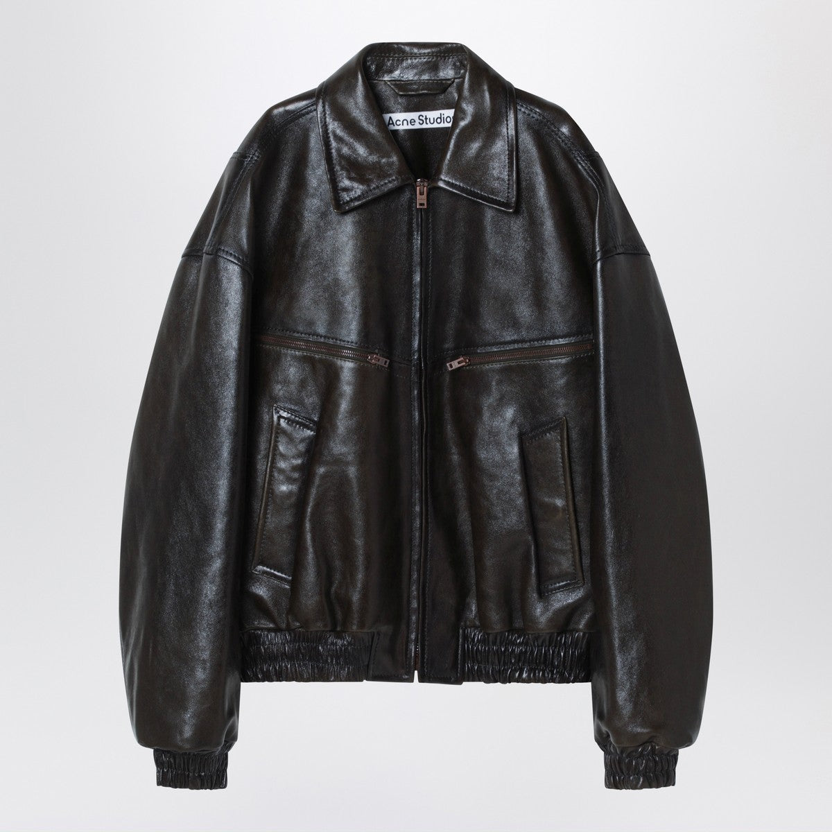 Acne Studios Leather bomber jacket
