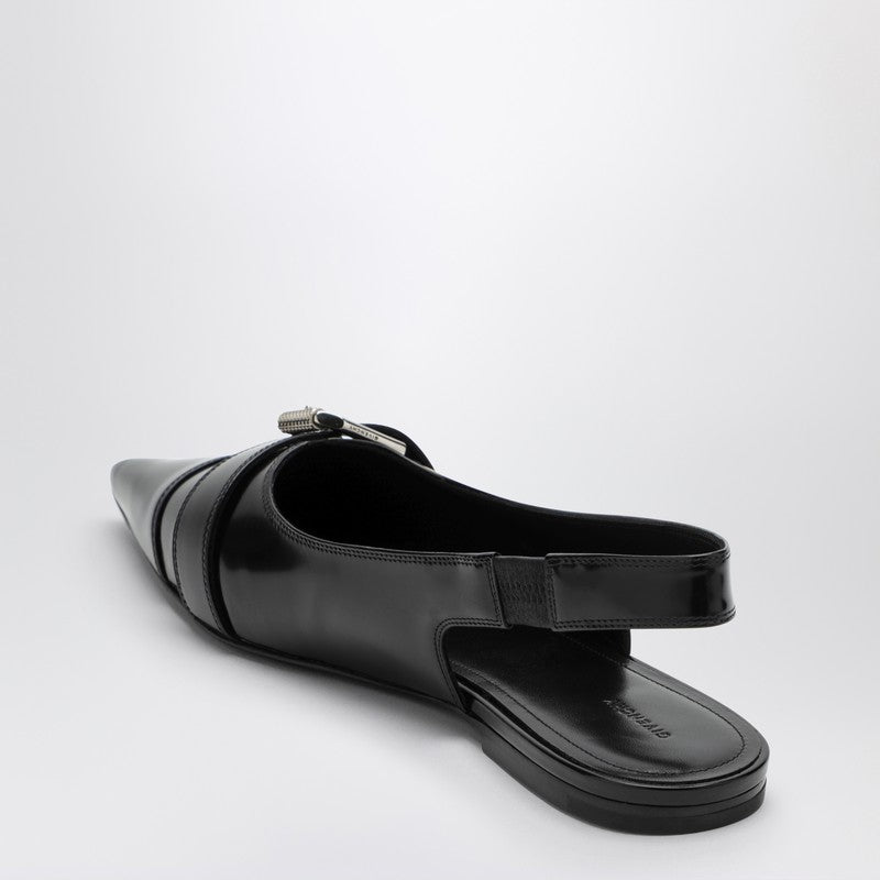 Givenchy Voyou black leather slingback
