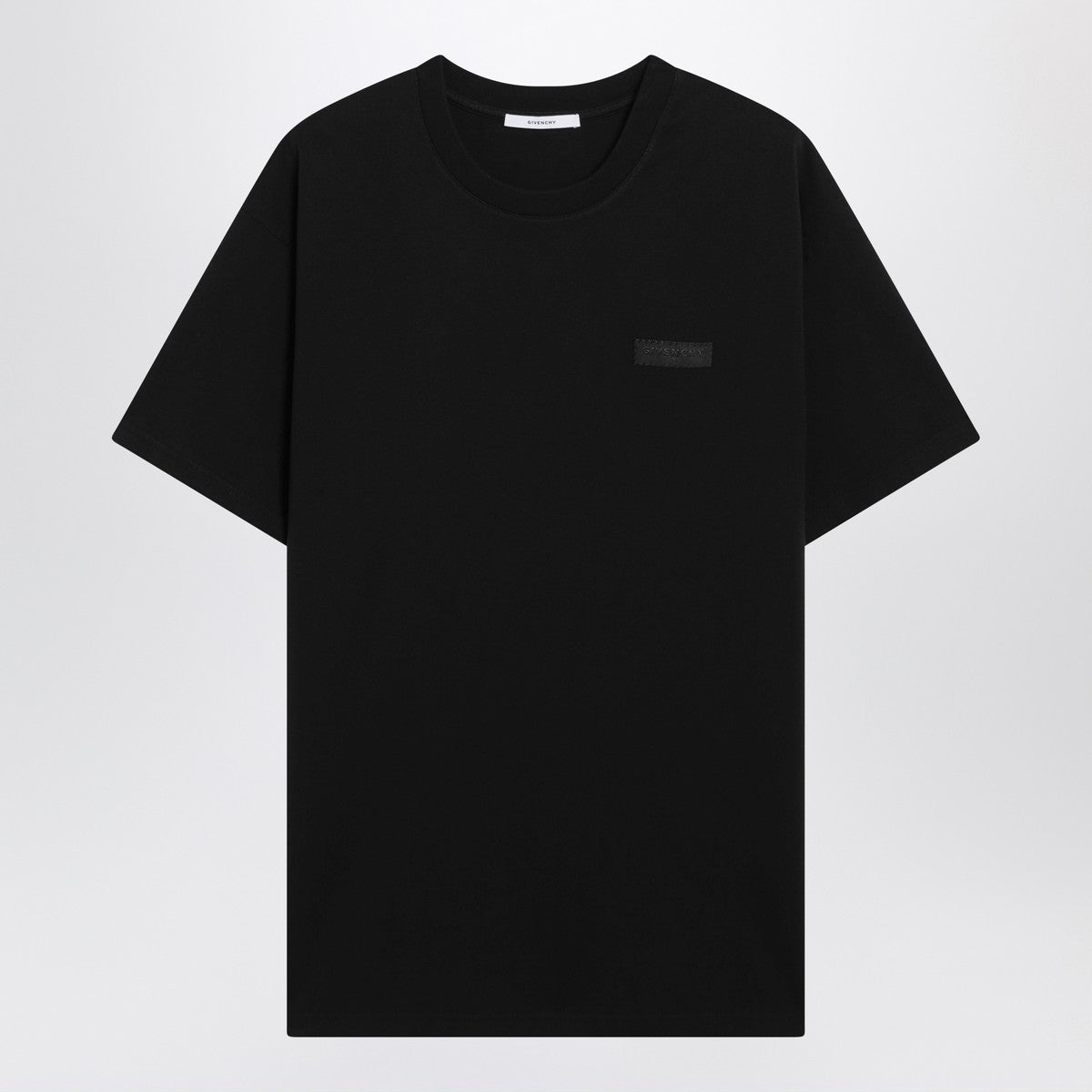 Givenchy Black cotton T-shirt with logo patch