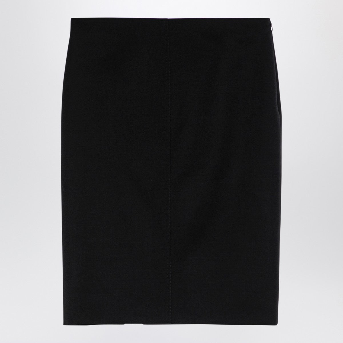 Givenchy Black wool skirt with metal button 4G