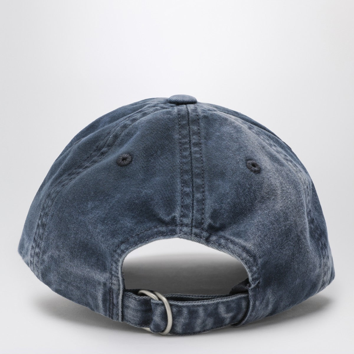Acne Studios Blue washed-effect baseball cap with logo