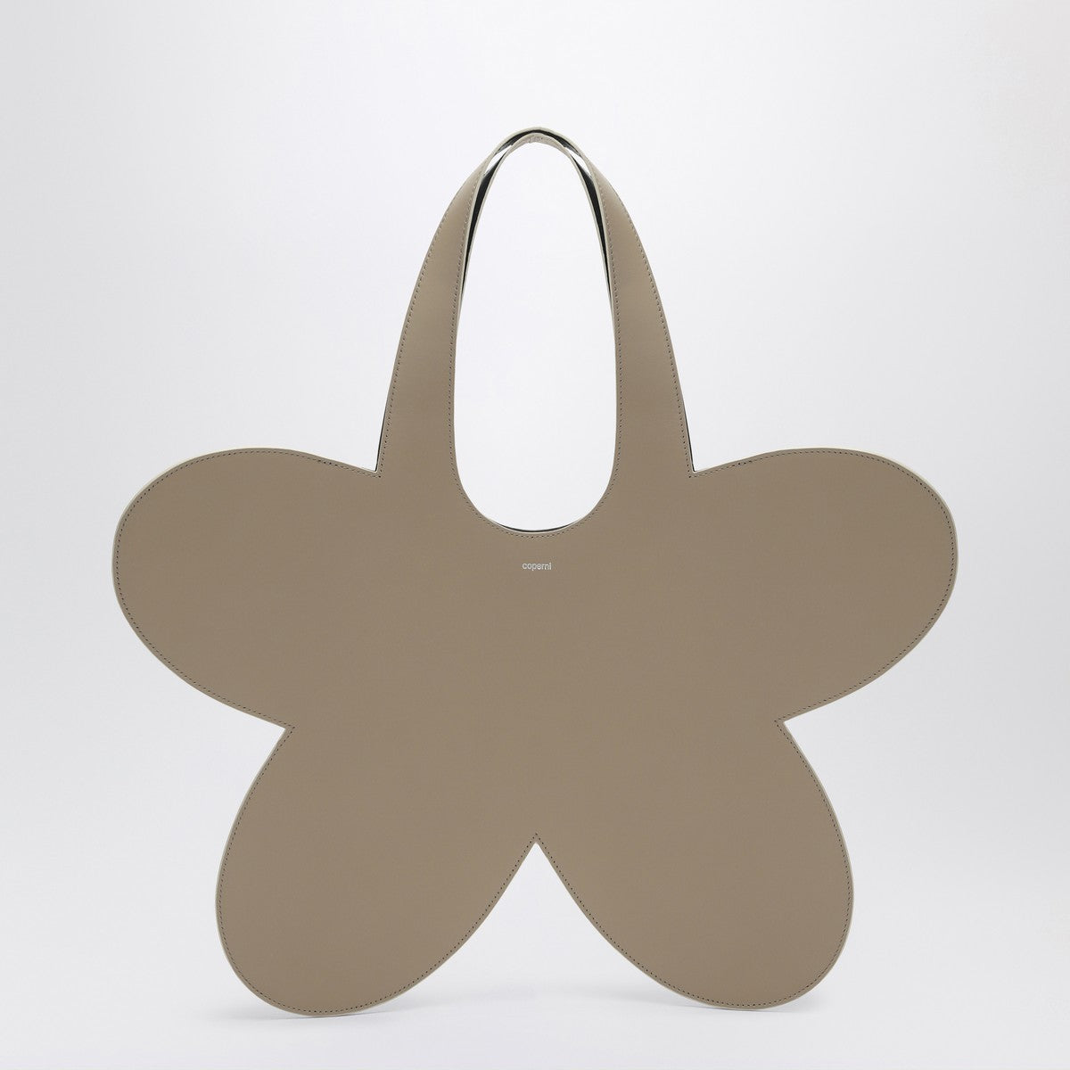 Coperni Flower beige leather tote bag