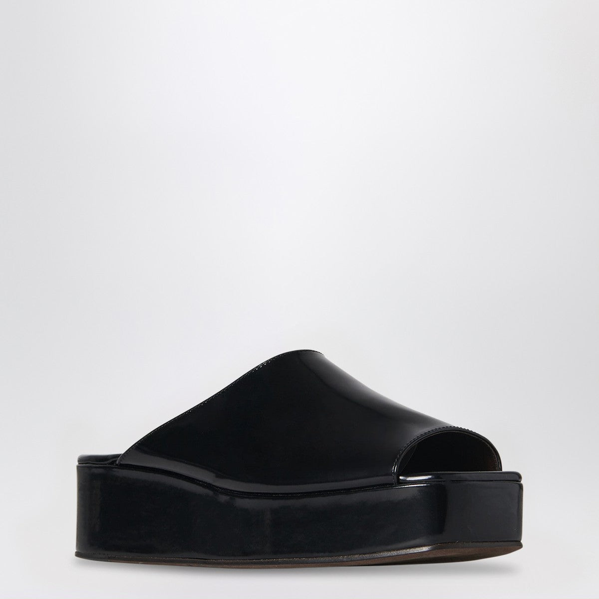The Row Black Emi Flatform sandals