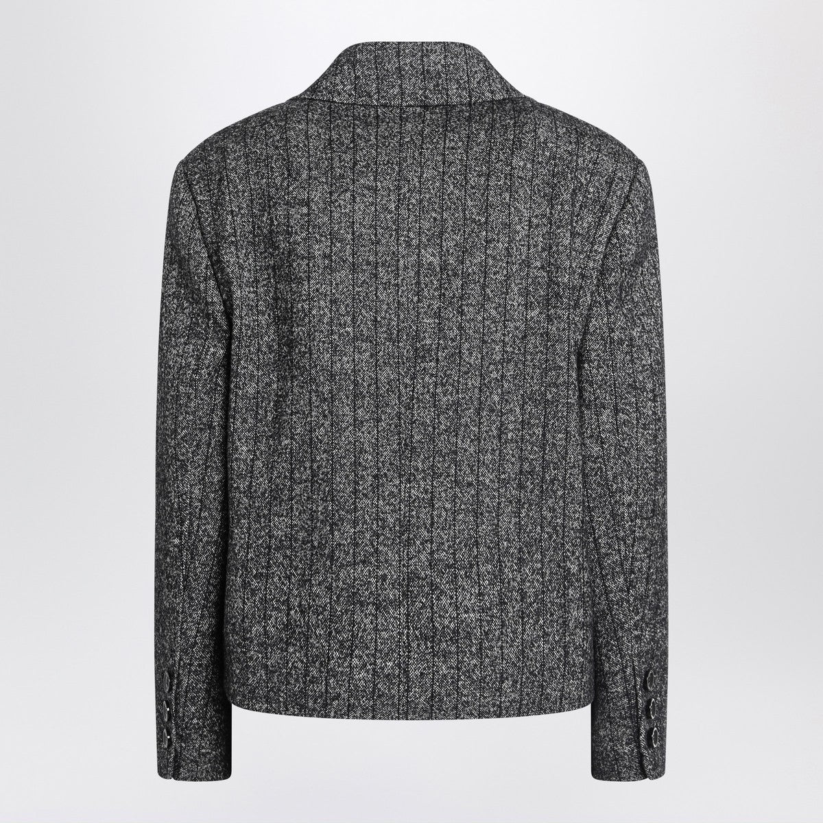 Dolce & Gabbana Dolce&Gabbana Dark grey short oversized striped jacket