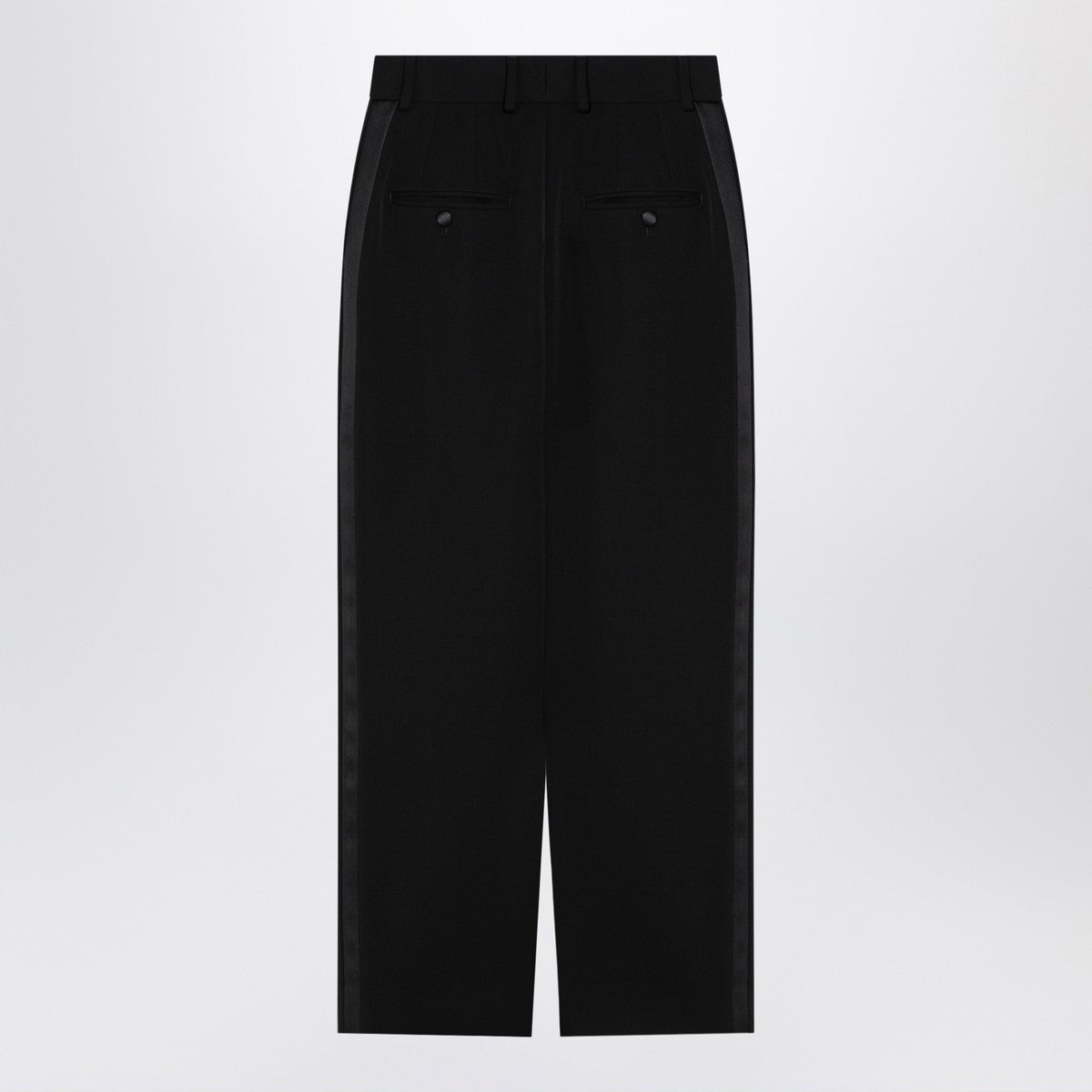 Dolce & Gabbana Dolce&Gabbana Black gabardine wool pencil skirt