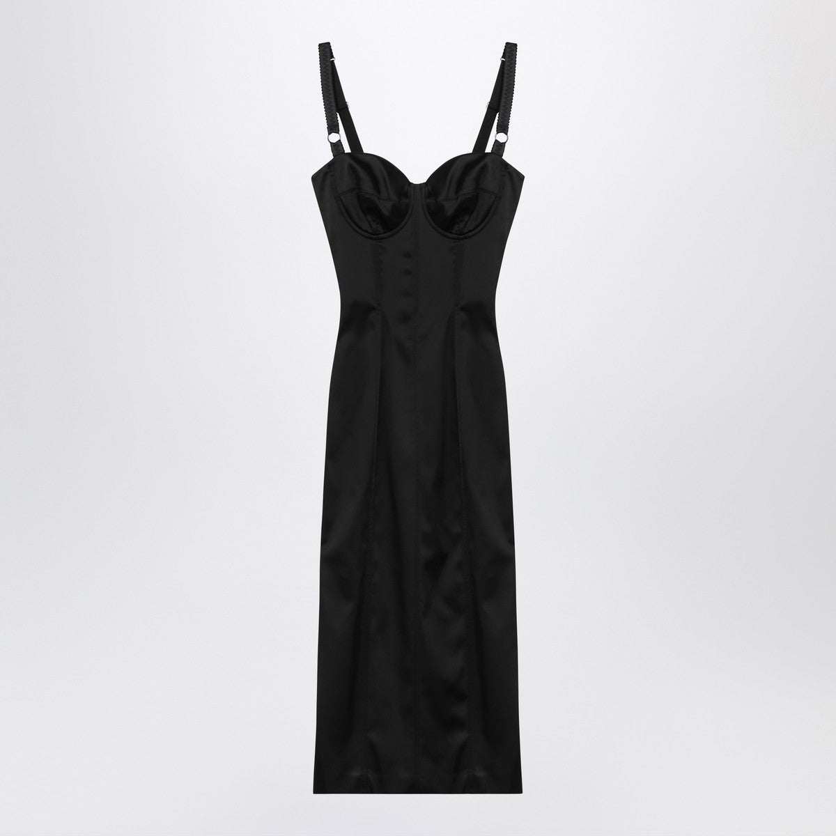 Dolce & Gabbana Dolce&Gabbana Black satin bustier dress