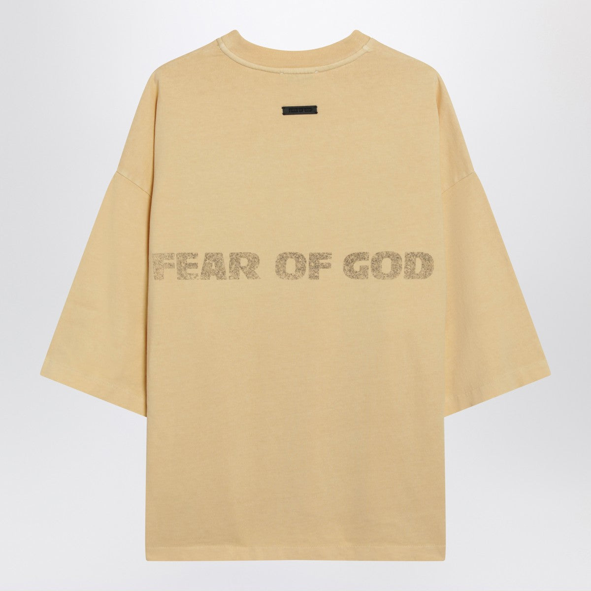 Fear of God Yellow oversized FU T-shirt