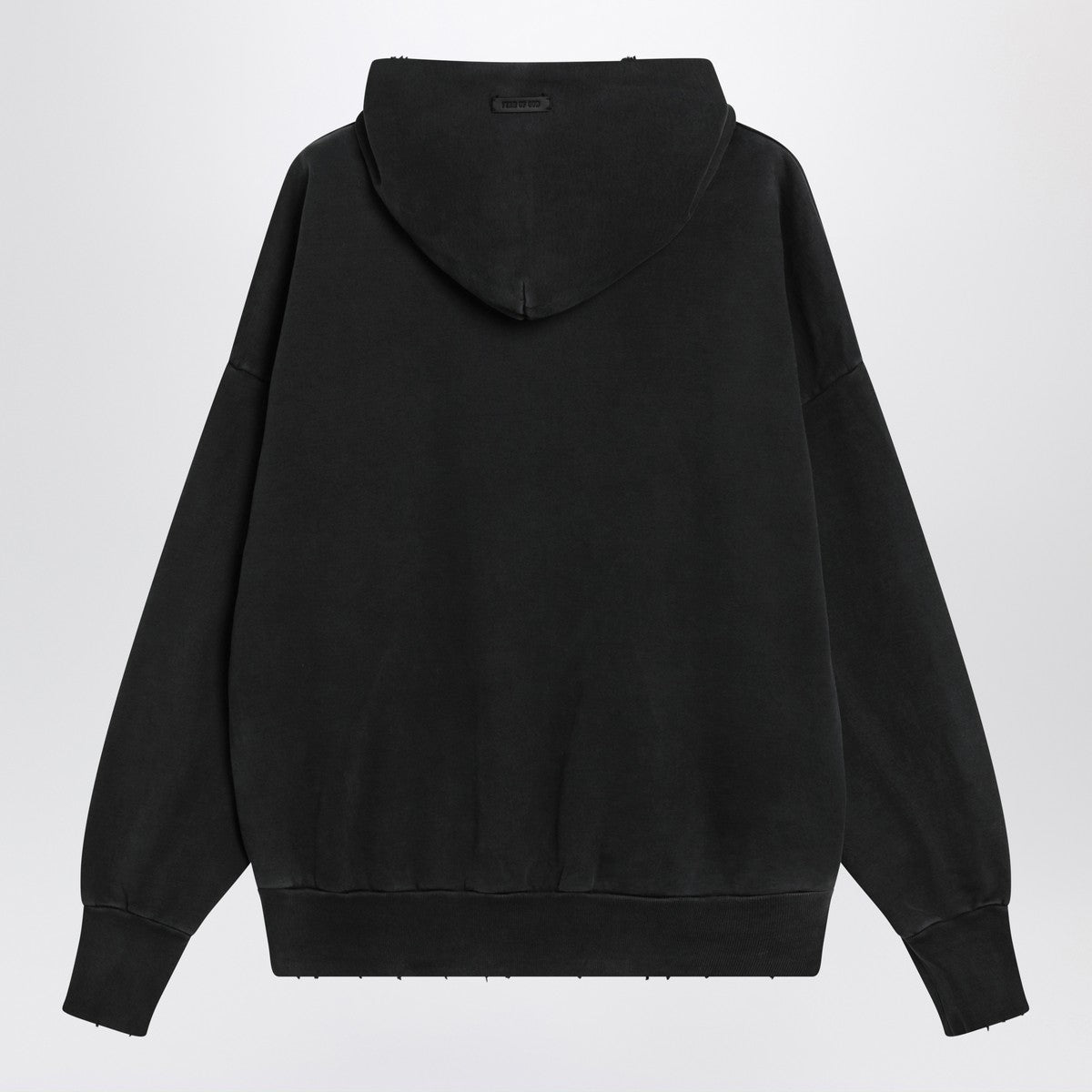 Fear of God Black vintage-effect sweatshirt with logo print