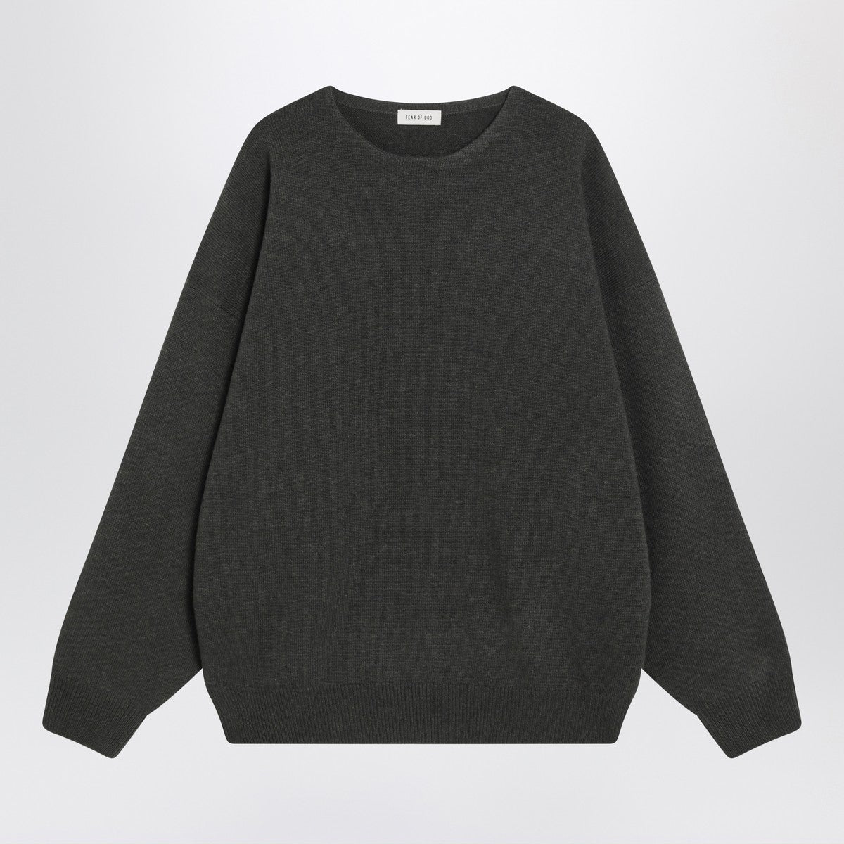 Fear of God Faded black crewneck sweater in wool