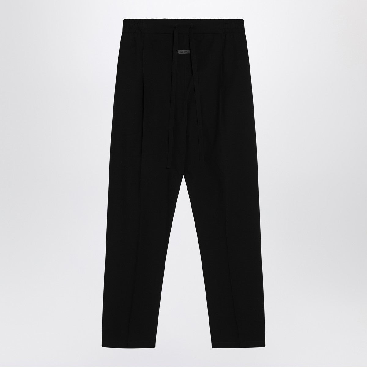 Fear of God Black cotton and wool trousers