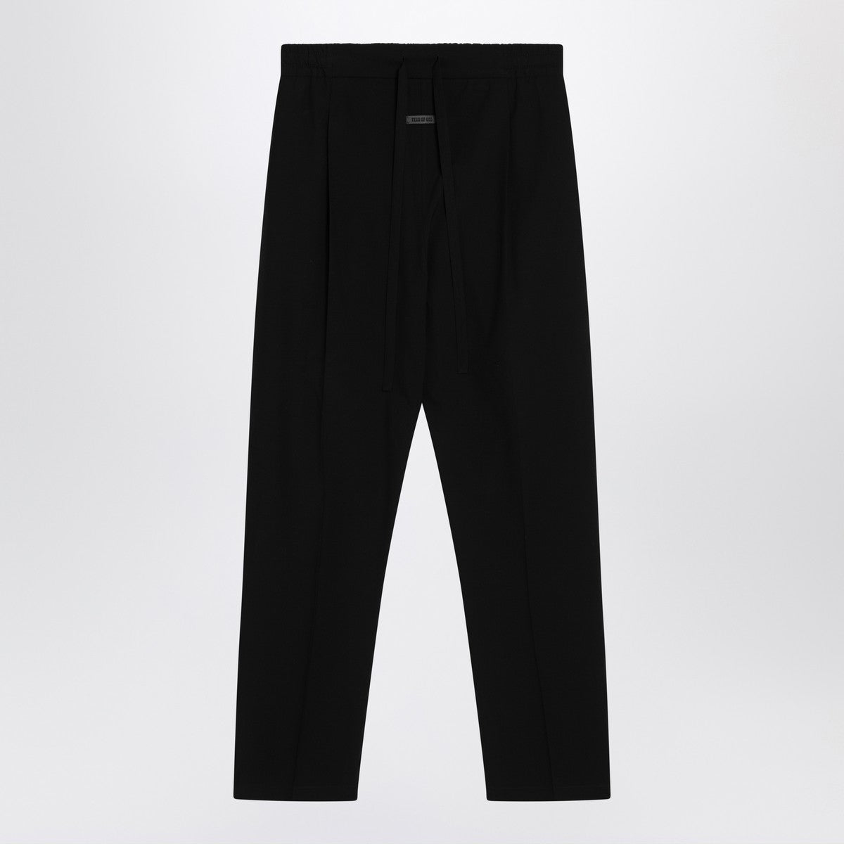 Fear of God Black cotton and wool trousers