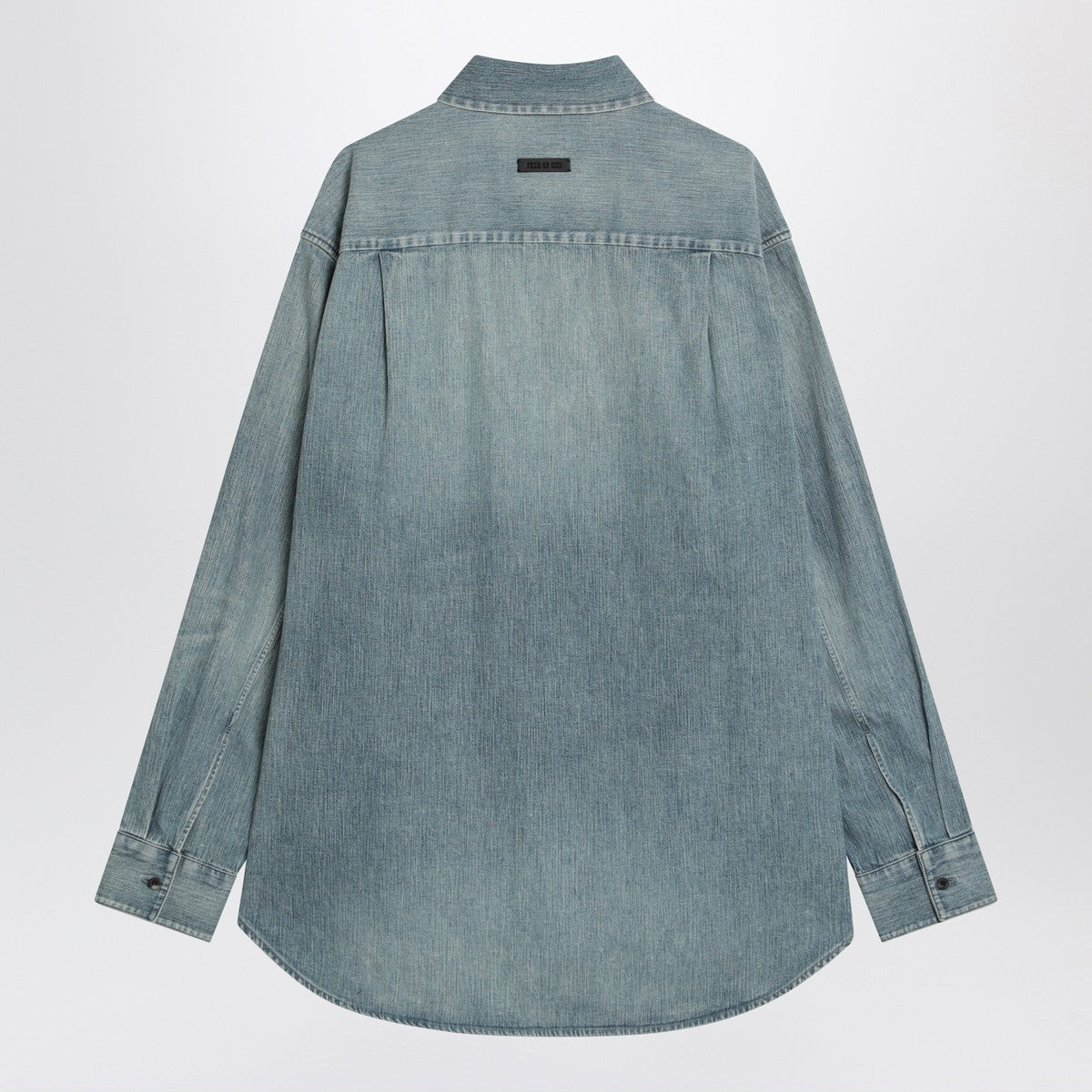 Fear of God Light blue shirt with faded denim effect