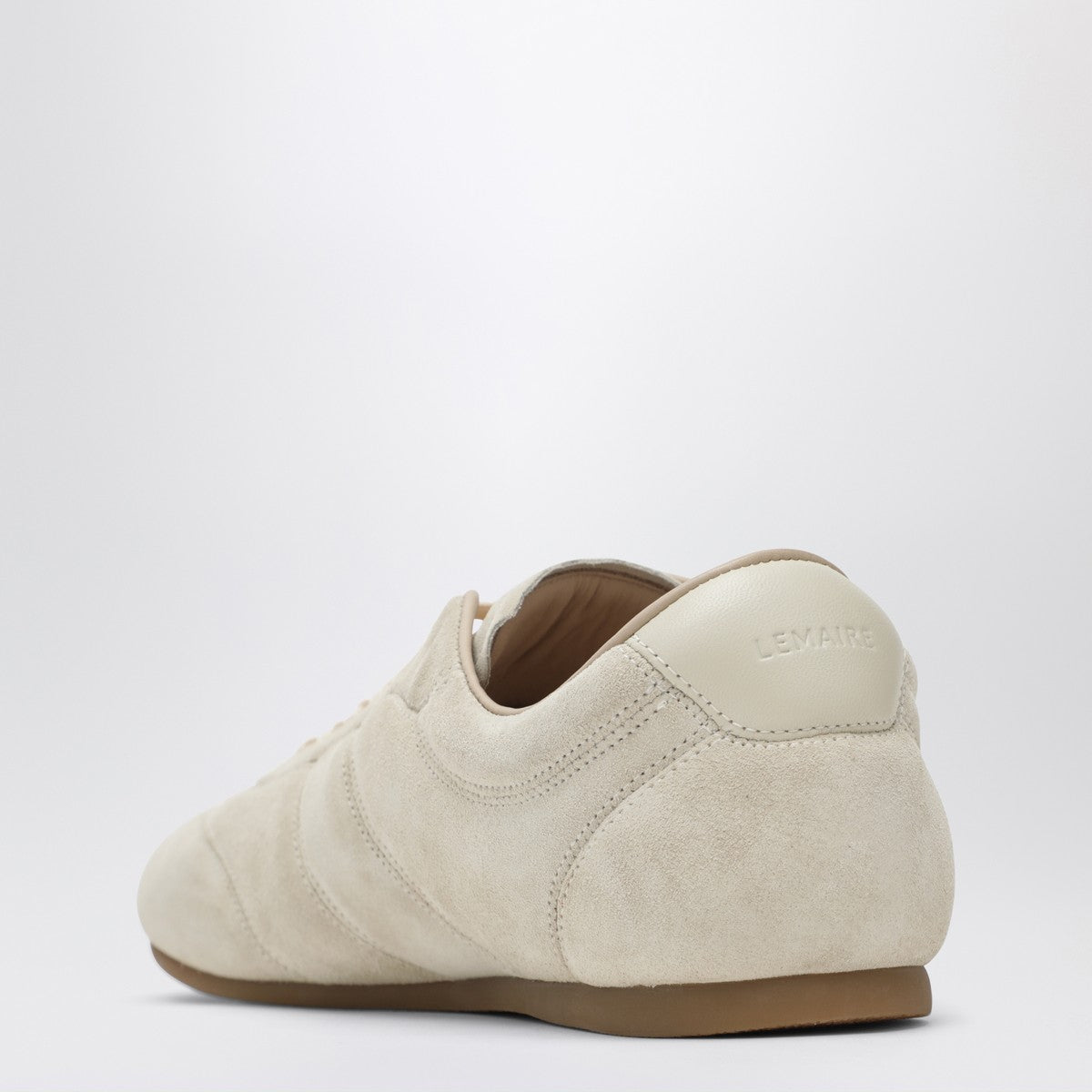 LEMAIRE Soft Runner Sneakers in Ivory Suede