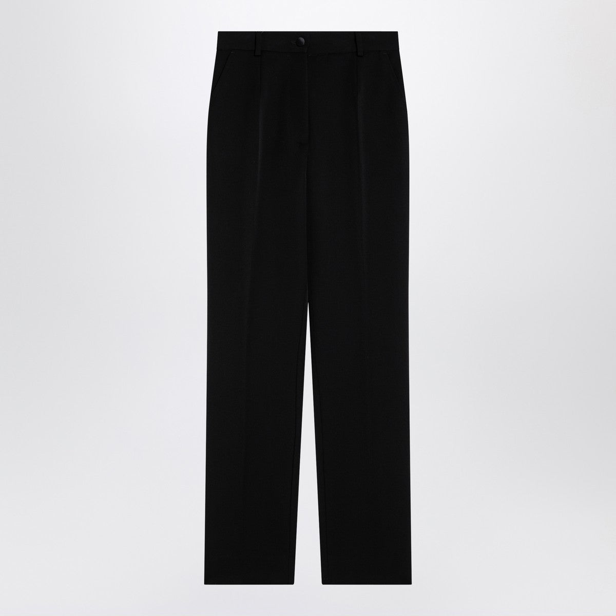 Dolce & Gabbana Dolce&Gabbana Black wool gabardine tuxedo trousers