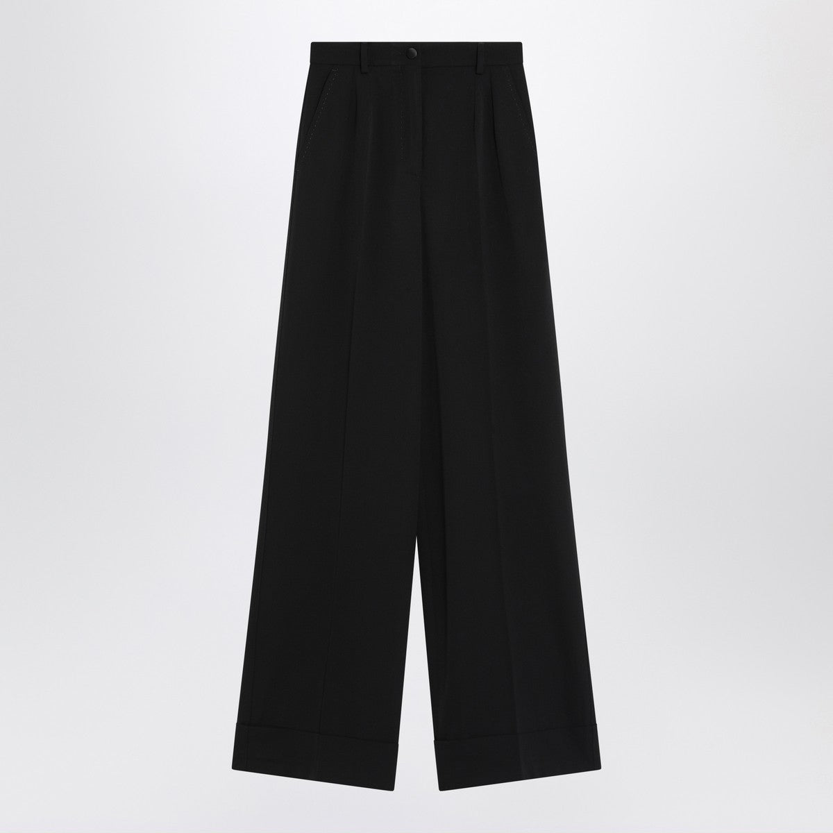 Dolce & Gabbana Dolce&Gabbana Black wool-blend trousers