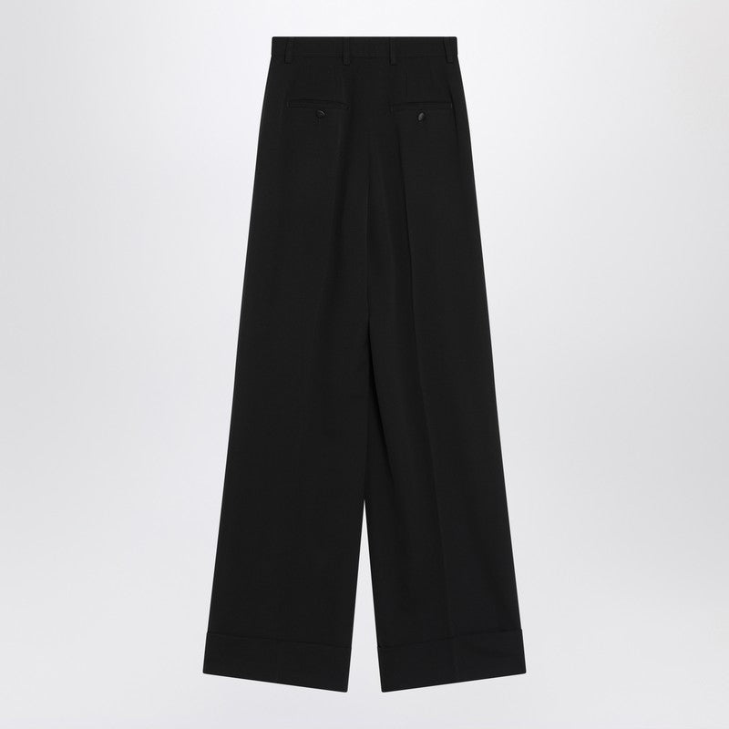 Dolce & Gabbana Dolce&Gabbana Black wool-blend trousers