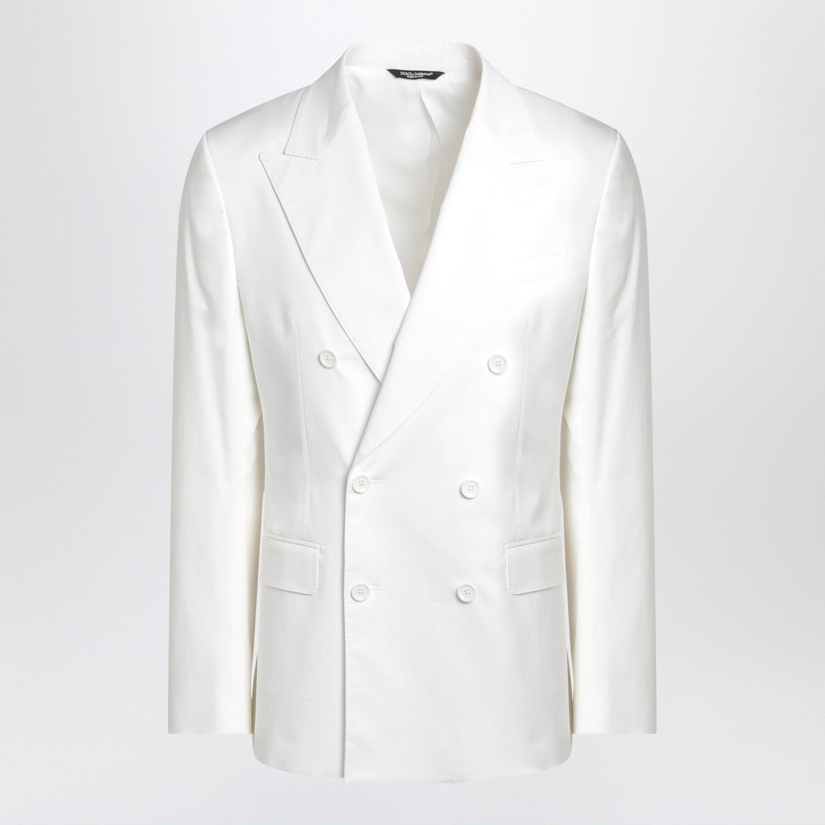 Dolce & Gabbana Dolce&Gabbana White single-breasted cotton jacket