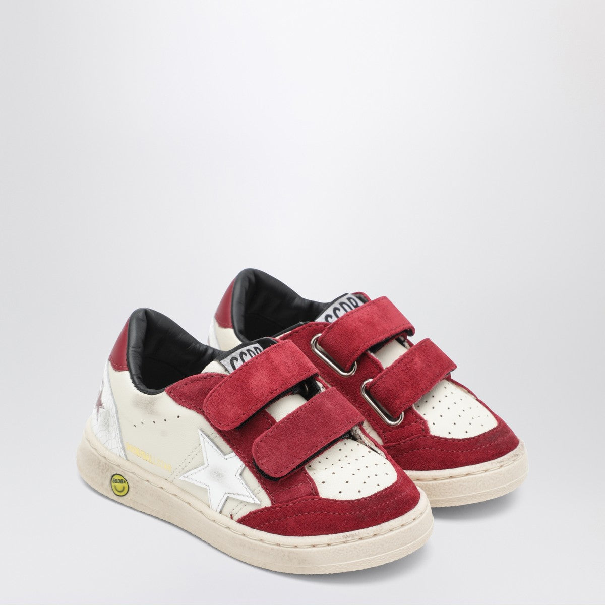 Golden Goose Ball Star sneakers in white/red