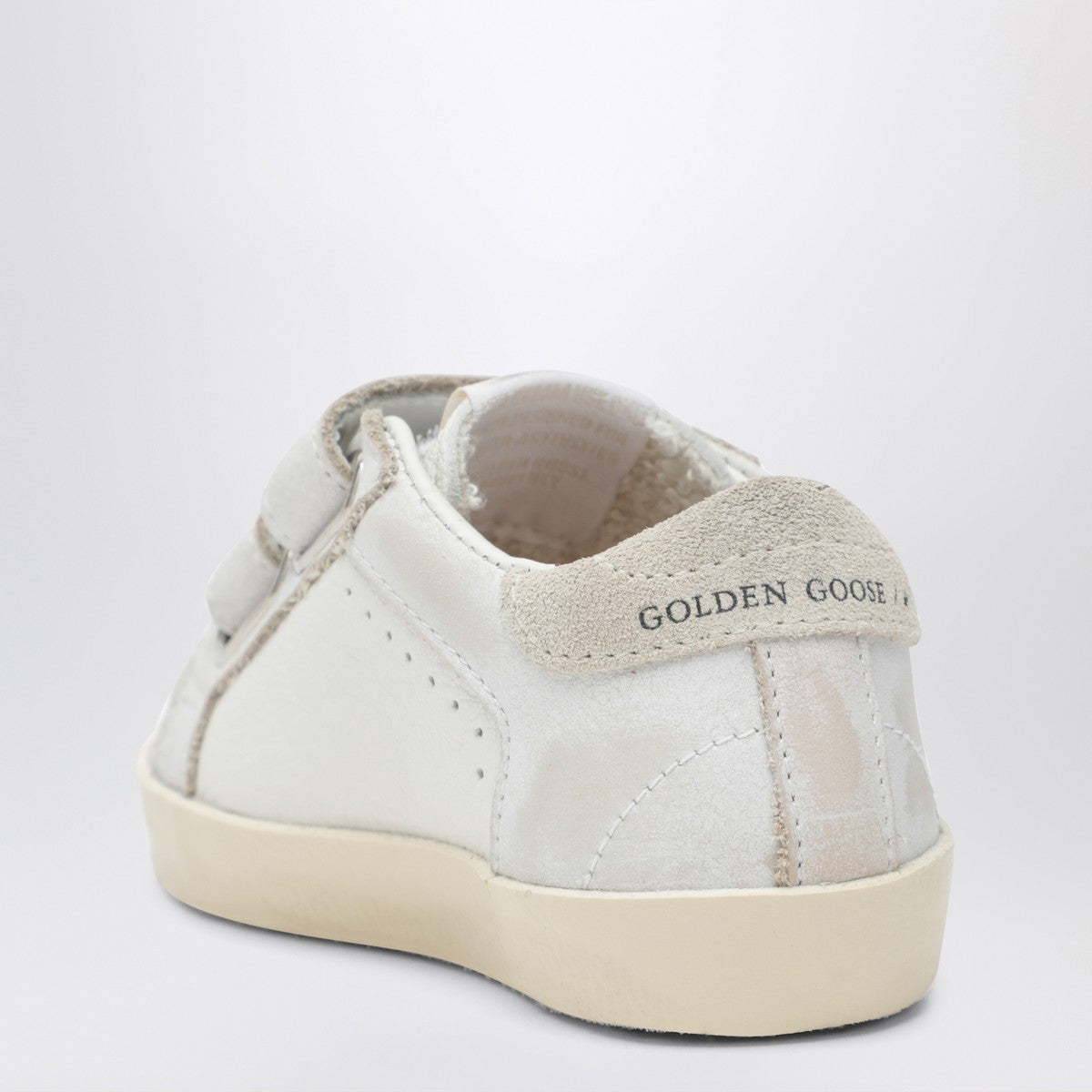 Golden Goose Old School sneakers in white with leopard-print star