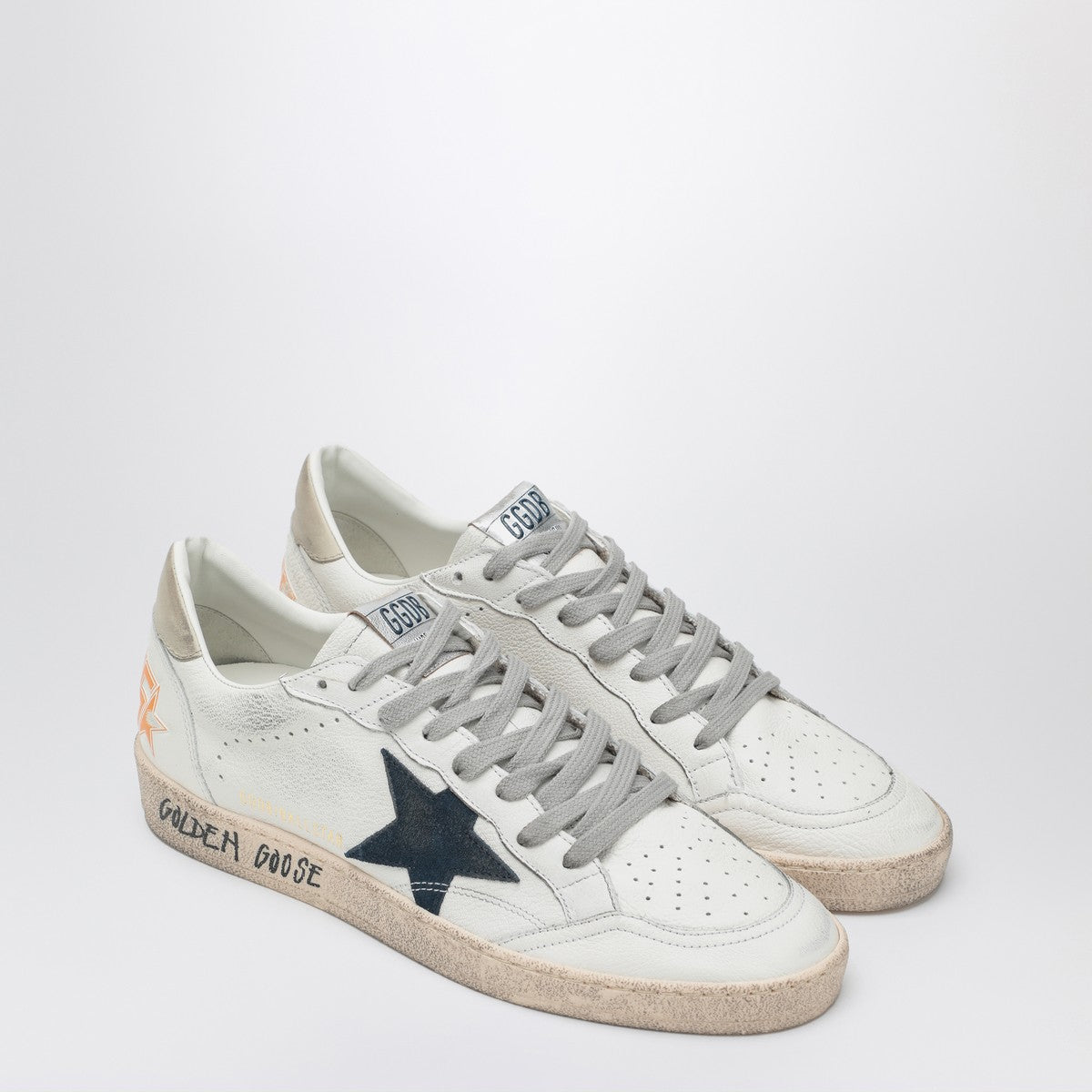 Golden Goose Ball Star sneakers in white/blue/ice