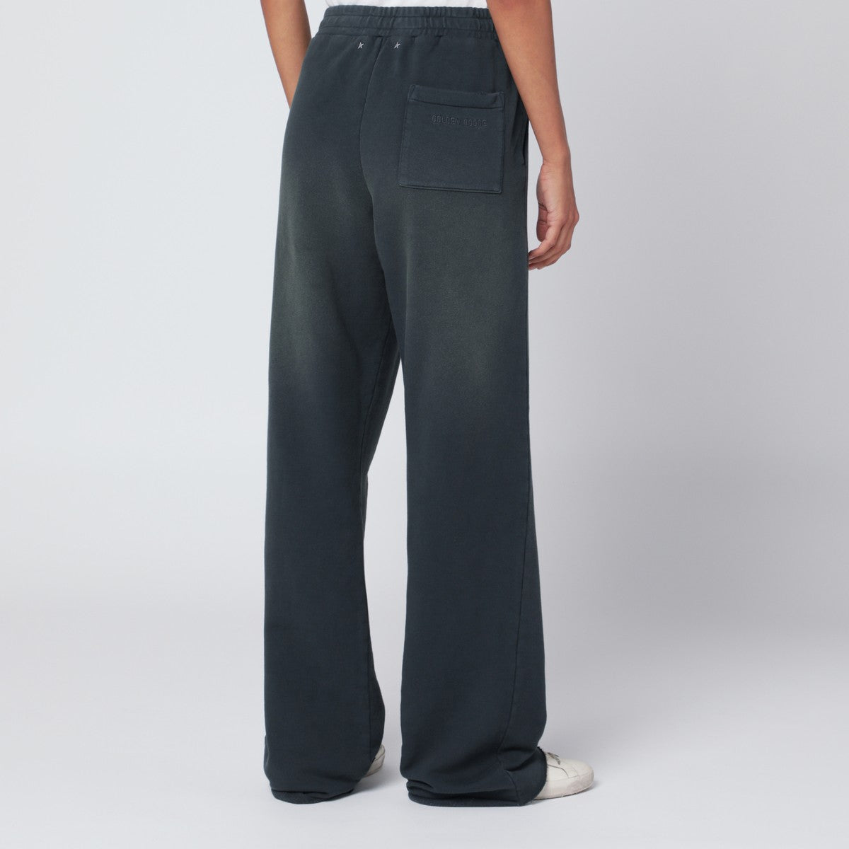 Golden Goose Faded black cotton jogging pants