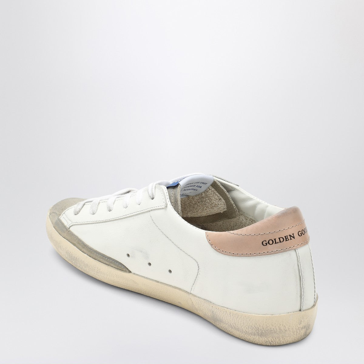 Golden Goose Sneaker Super-Star white/pink/black with glitter