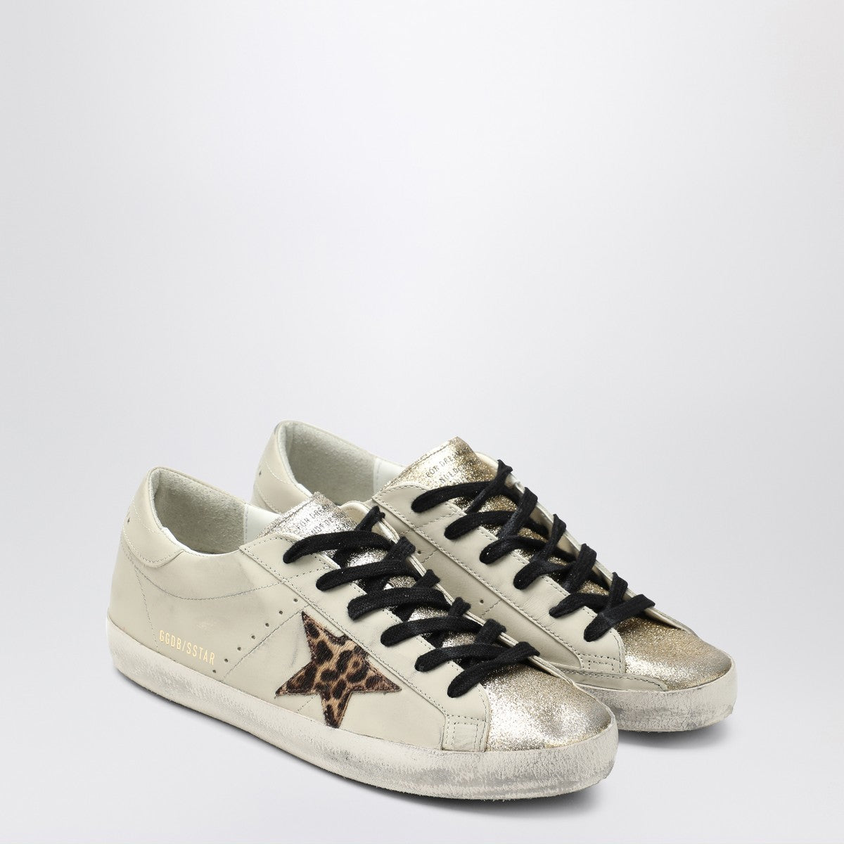 Golden Goose Light beige/animalier Super-Star sneaker