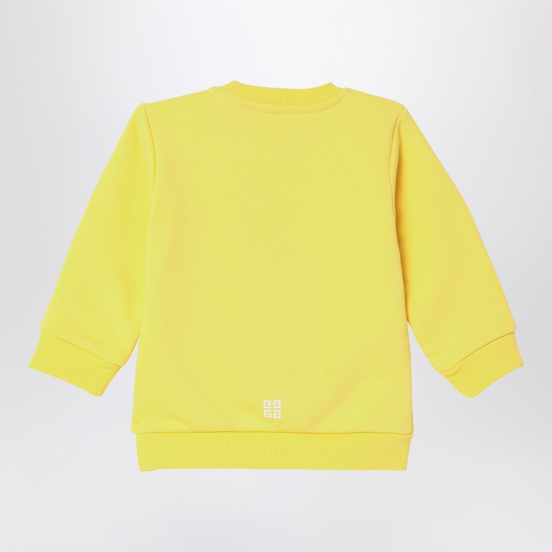 Givenchy Yellow cotton blend sweatshirt with logo