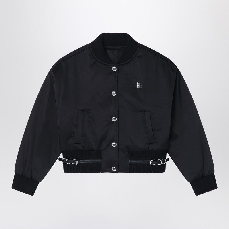 Givenchy Black bomber jacket in cotton blend