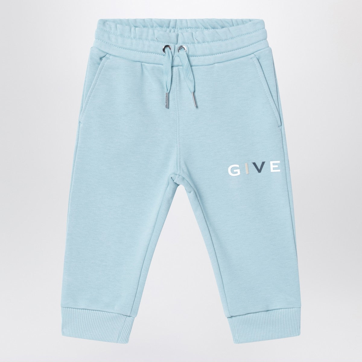 Givenchy Light blue sweatpants with logo