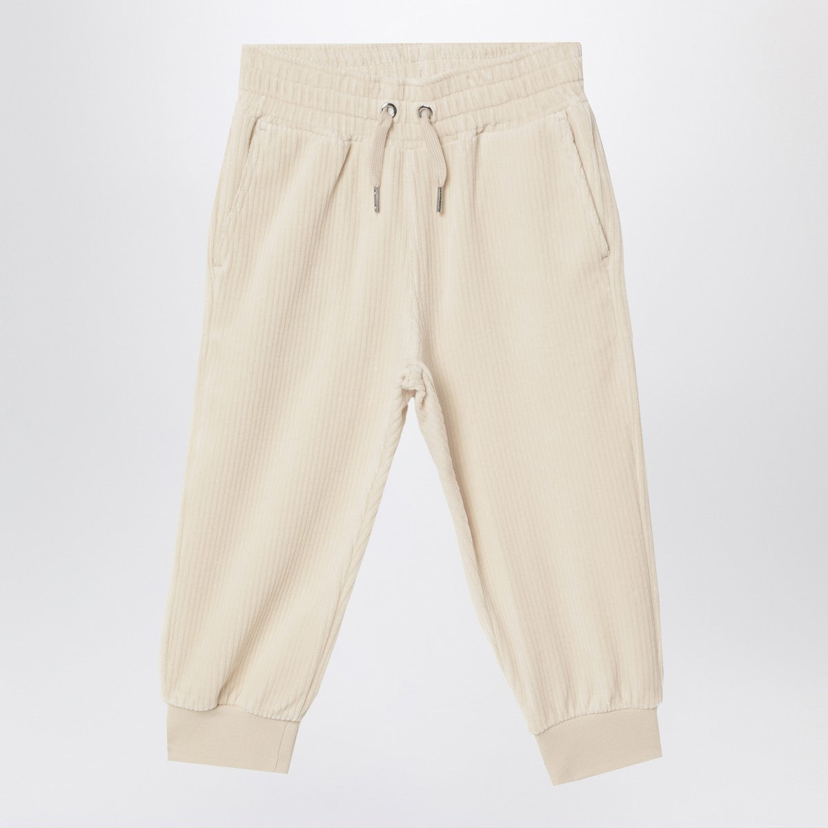 Givenchy White velvet sweatpants