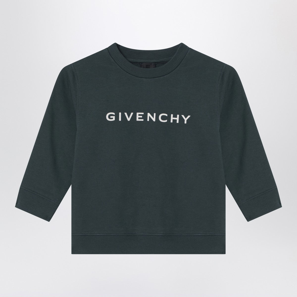 Givenchy Dark green sweatshirt with logo
