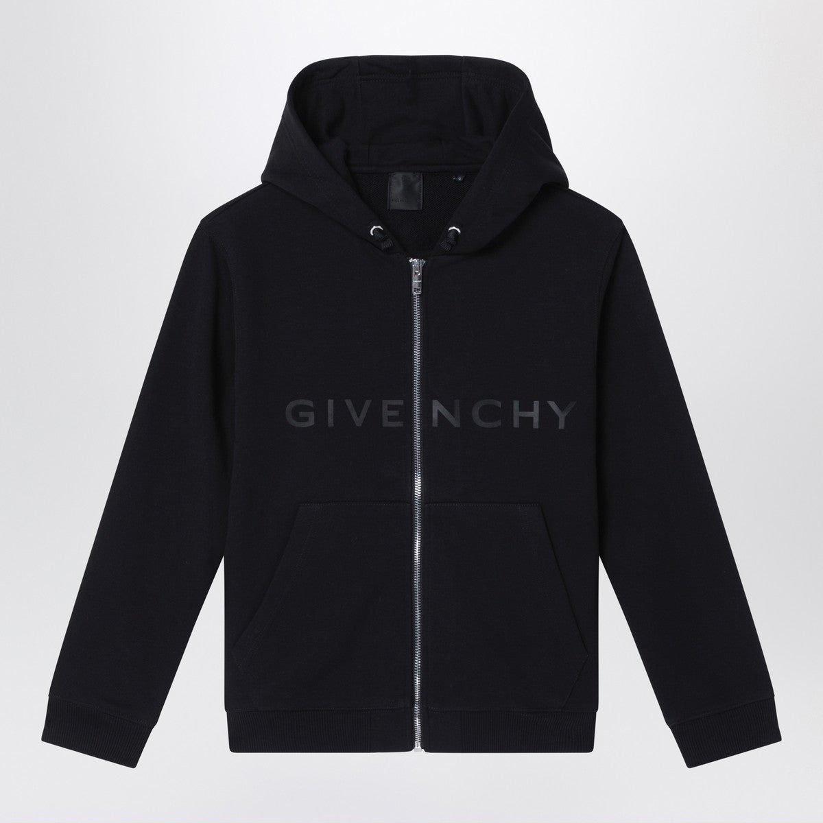 Givenchy Black zip hoodie with logo