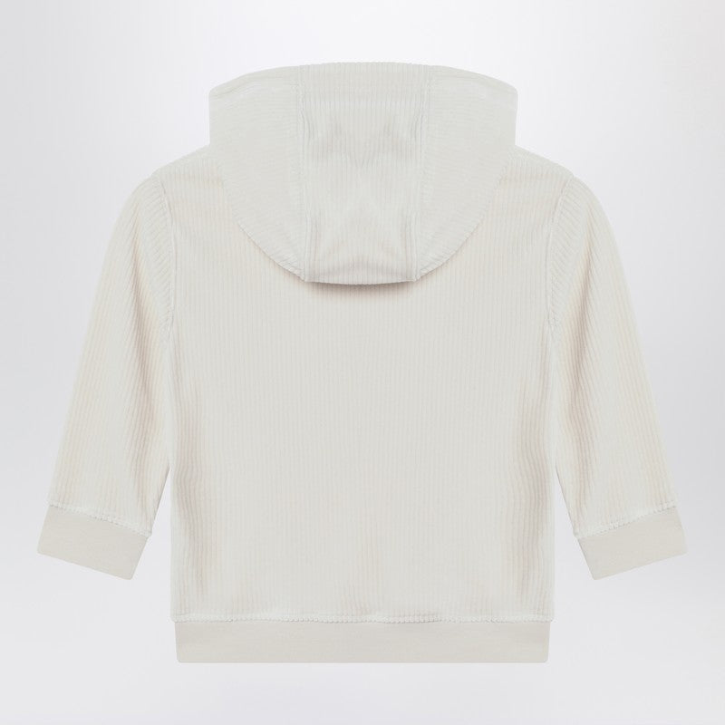 Givenchy Cream ribbed hoodie