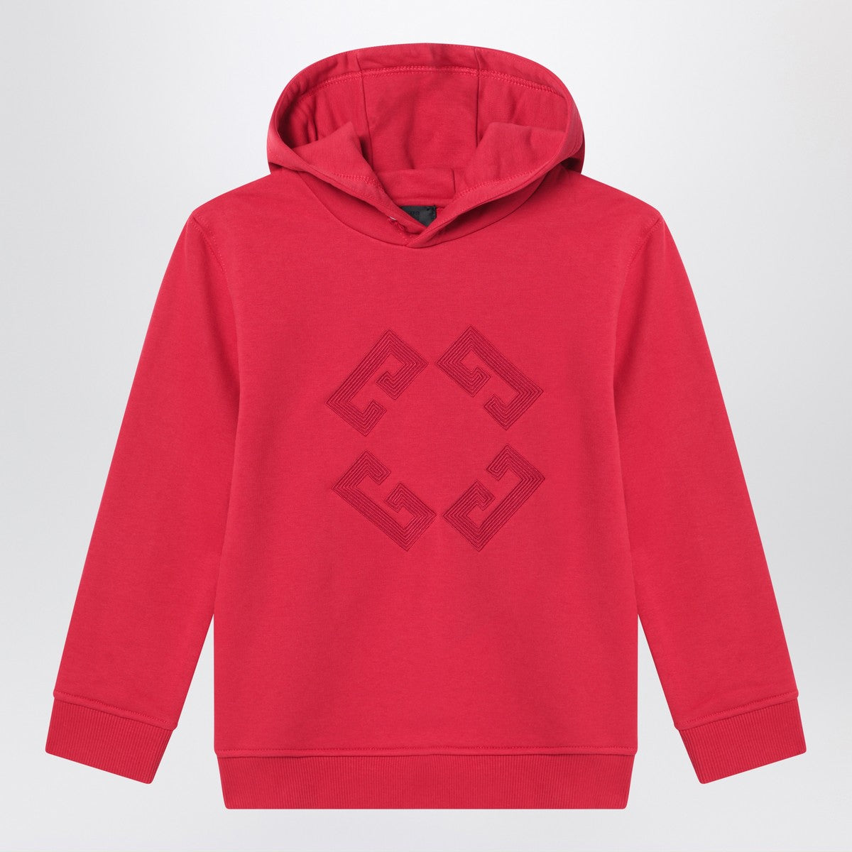 Givenchy Burgundy hoodie with embroidered logo