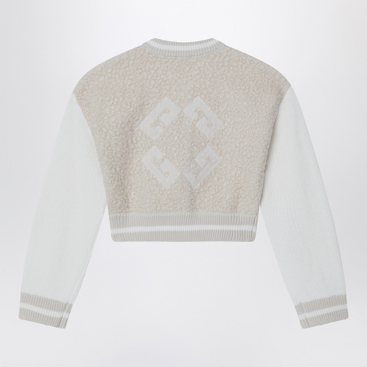 Givenchy Cream/beige bomber jacket with logo