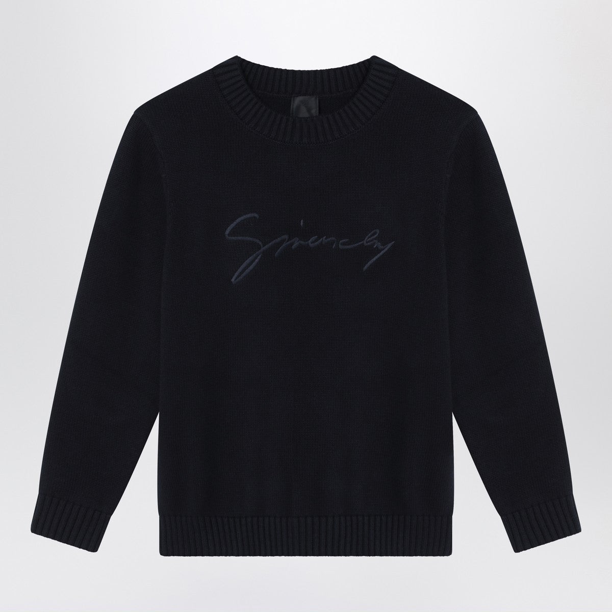 Givenchy Blue cotton and cashmere sweater
