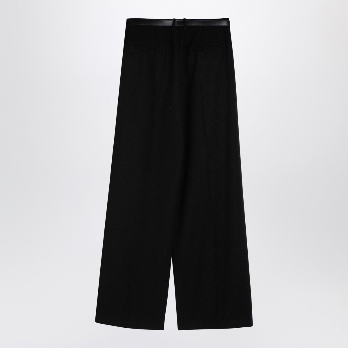 Jil Sander Black wide trousers with belt