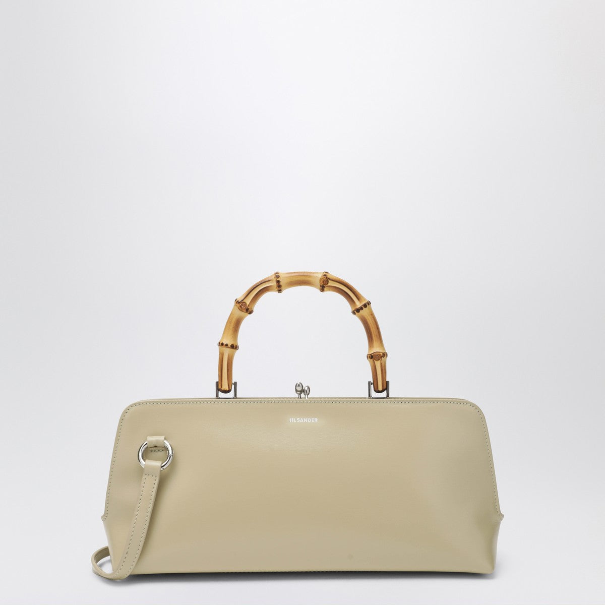 Jil Sander Small Goji Bamboo bag in almond colour